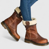 Shareen - Faux Leather Winter Boots
